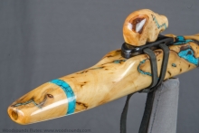 Yellow Cedar Burl Native American Flute, Minor, Mid G-4, #K29A (0)